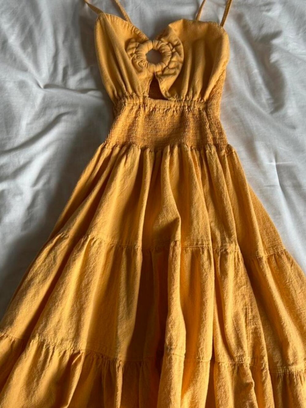 Women's Orange and Yellow Dress